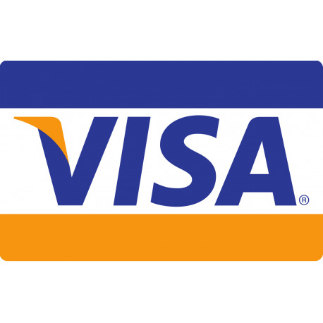 Paiement carte Visa accepté - 15x9.2cm - Sticker/autocollant