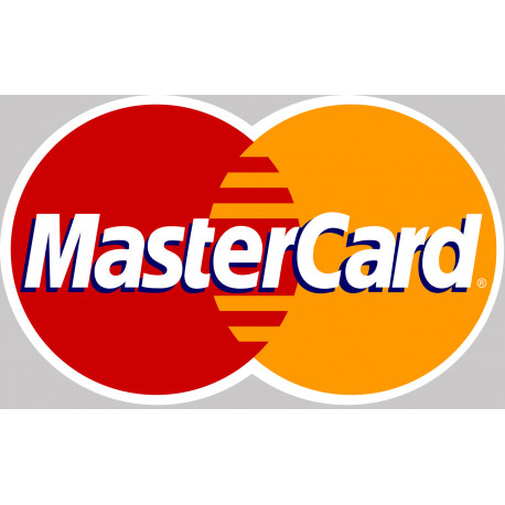 Paiement carte MasterCard accepté - 15x9.2cm - Sticker/autocollant