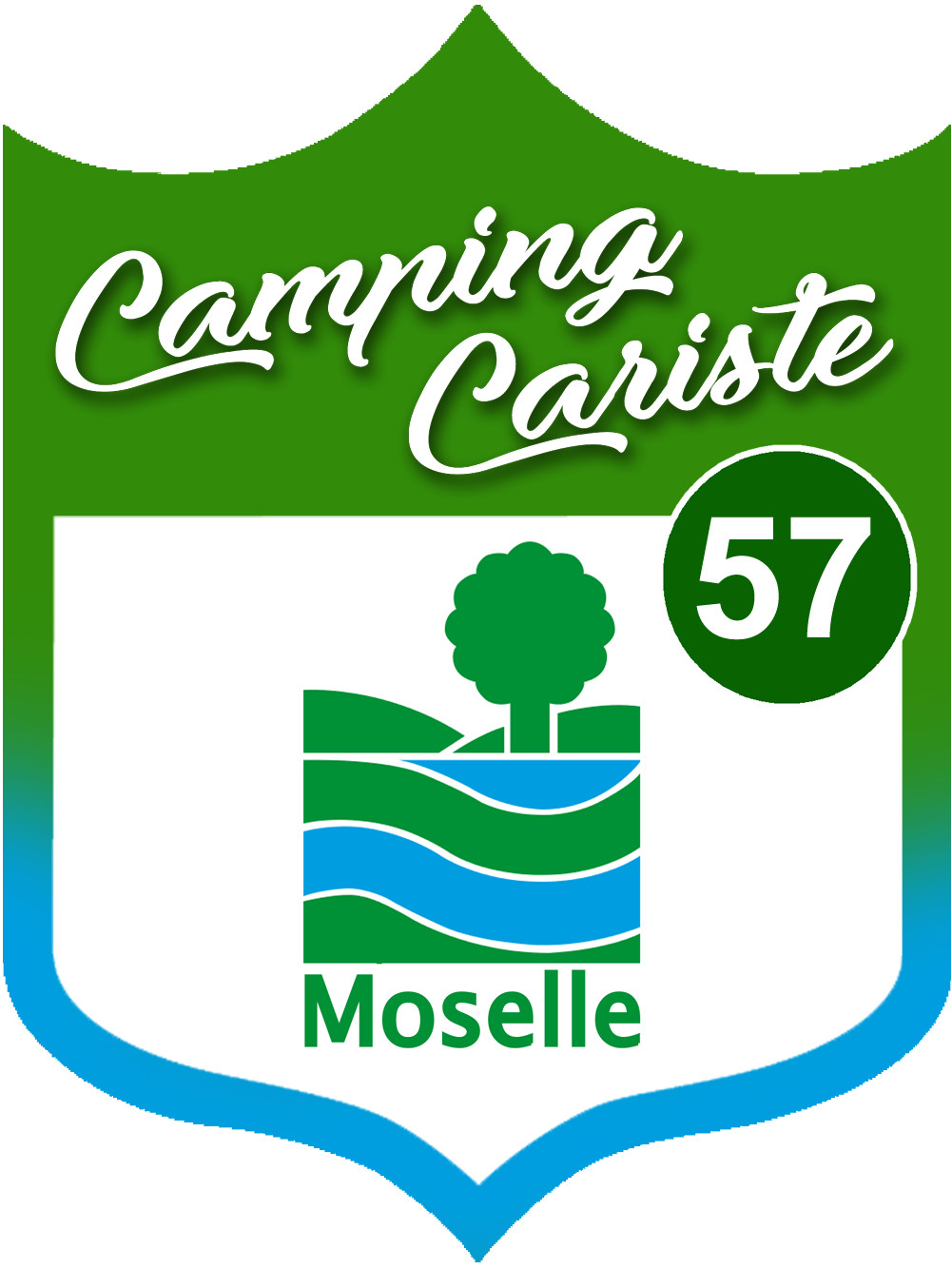 campingcariste Moselle 57 - 10x7.5cm - Sticker/autocollant