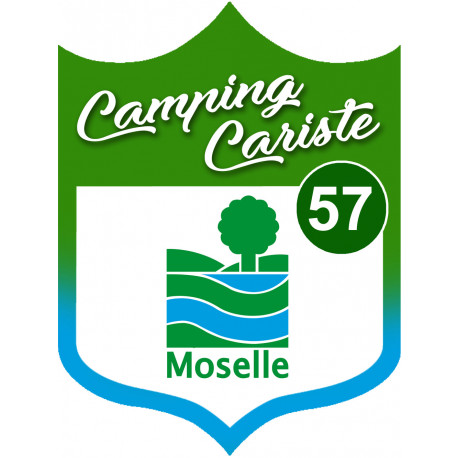 Campingcariste Moselle 57 - 15x11.2cm - Sticker/autocollant