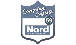 campingcariste nord 59 - 10x7.5cm - Sticker/autocollant