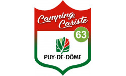 Campingcariste Puy de Dôme 63 - 20x15cm - Sticker/autocollant