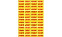 URGENT - 56fois 4.8x2cm - Sticker/autocollant