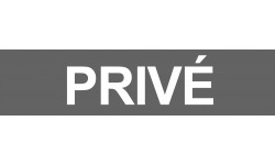 Privé gris - 15x3.5cm - Sticker/autocollant