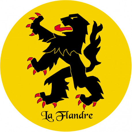 La Flandre du Nord - 20cm - Sticker/autocollant