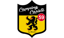 Campingcariste Flandre 59 - 20x15cm - Sticker/autocollant