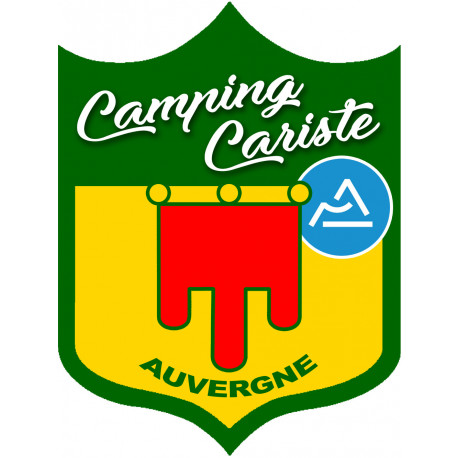 campingcariste Auvergne - 20x15cm - Sticker/autocollant