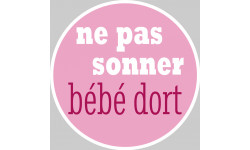 bébé dort fille ne pas sonner -15cm - Sticker/autocollant