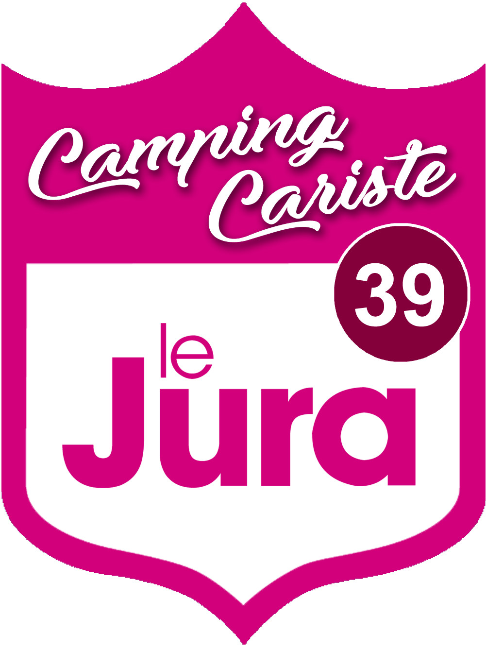 campingcariste Jura 39 - 20x15cm - Sticker/autocollant