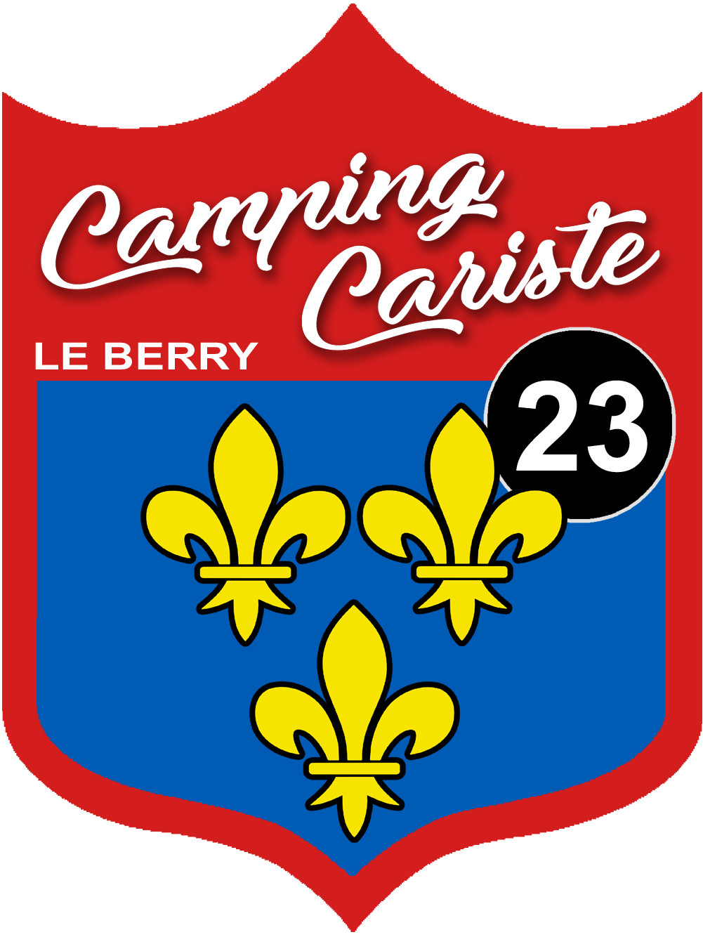 Campingcariste du Berry 23 Creuse - 20x15cm - Sticker/autocollant