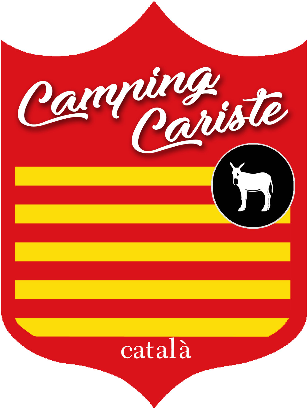 Campingcariste Catalan - 20x15cm - Sticker/autocollant