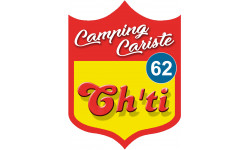 Campingcariste Ch'ti 62 - 20x15cm - Sticker/autocollant