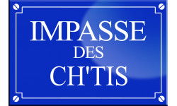 Impasse des Ch tis - 20x13,2 cm - Sticker/autocollant