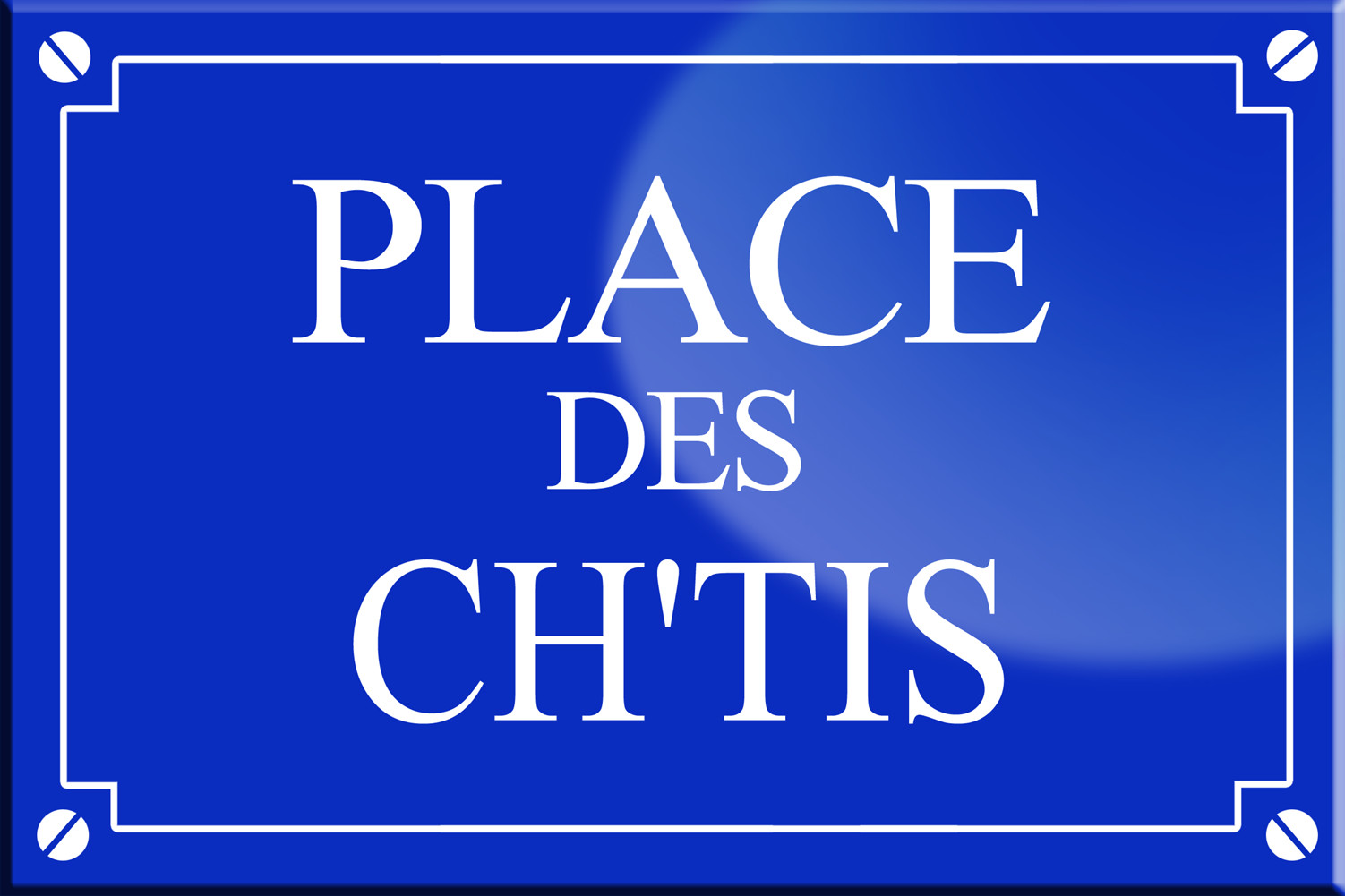 Place des Ch'tis - 20x13,2 cm - Sticker/autocollant