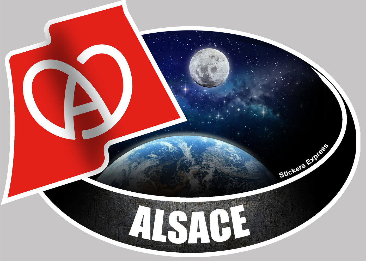 ALSACE - 10X14cm - Sticker/autocollant