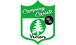 campingcariste Vercors - 10x7.5cm - Sticker/autocollant