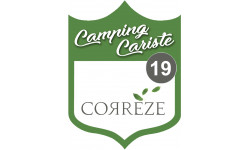 Campingcariste Corrèze 19 - 20x15cm - Sticker/autocollant