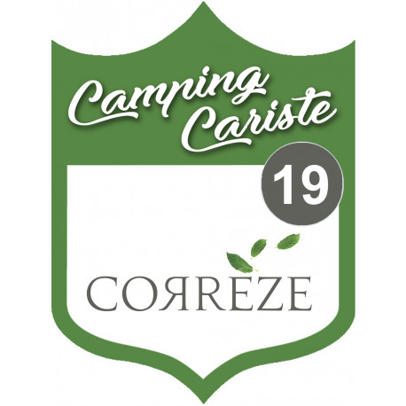 Campingcariste Corrèze 19 - 20x15cm - Sticker/autocollant