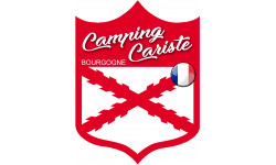 Campingcariste Bourgogne - 20x15cm - Sticker/autocollant