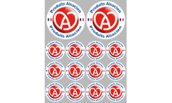 Produits Alsacien - 2fois 10cm/12fois 5cm - Sticker/autocollant