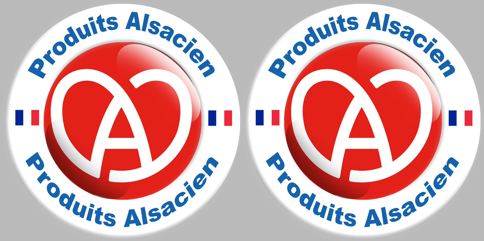 2 produits Alsacien - 10cm - Sticker/autocollant