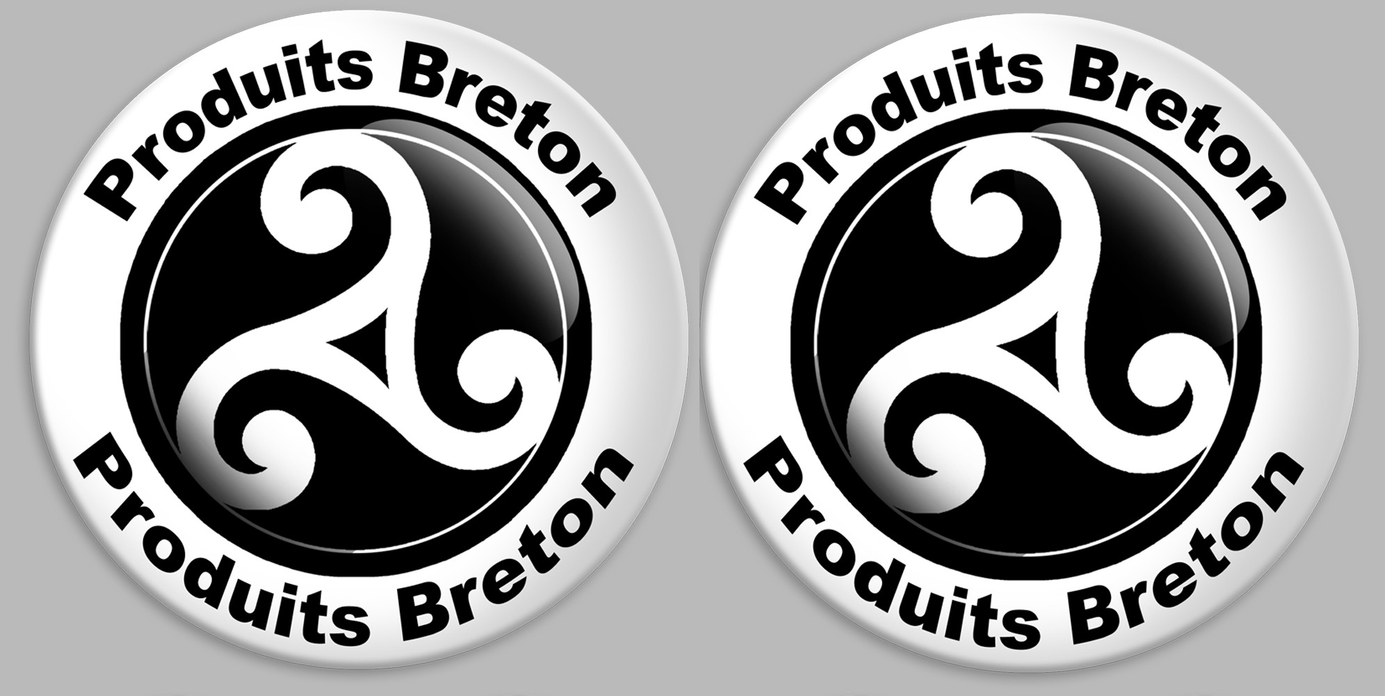 Produit breton triskel - 2fois 10cm - Sticker/autocollant