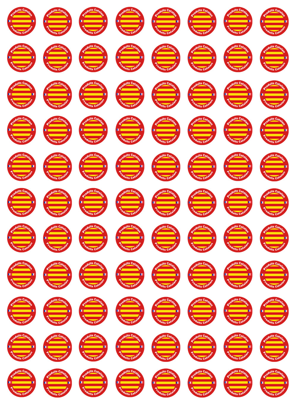 Produits Catalan - 88fois 2cm - Sticker/autocollant