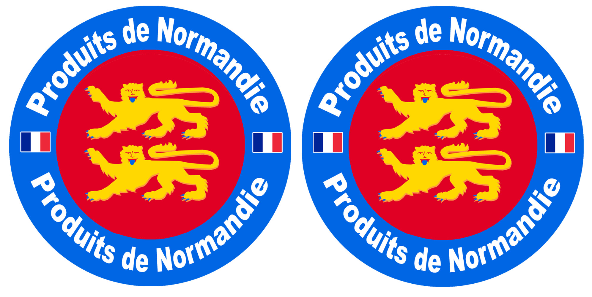 Produits de Normandie - 2tckers 10cm - Sticker/autocollant