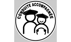 conduite accompagnée Beret Basque - 15cm - Sticker/autocollant