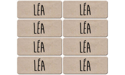 Prénom Léa - 8 stickers de 5x2cm - Sticker/autocollant