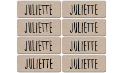 Prénom Juliette - 8 stickers de 5x2cm - Sticker/autocollant