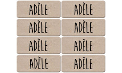 Prénom Adèle - 8 stickers de 5x2cm - Sticker/autocollant