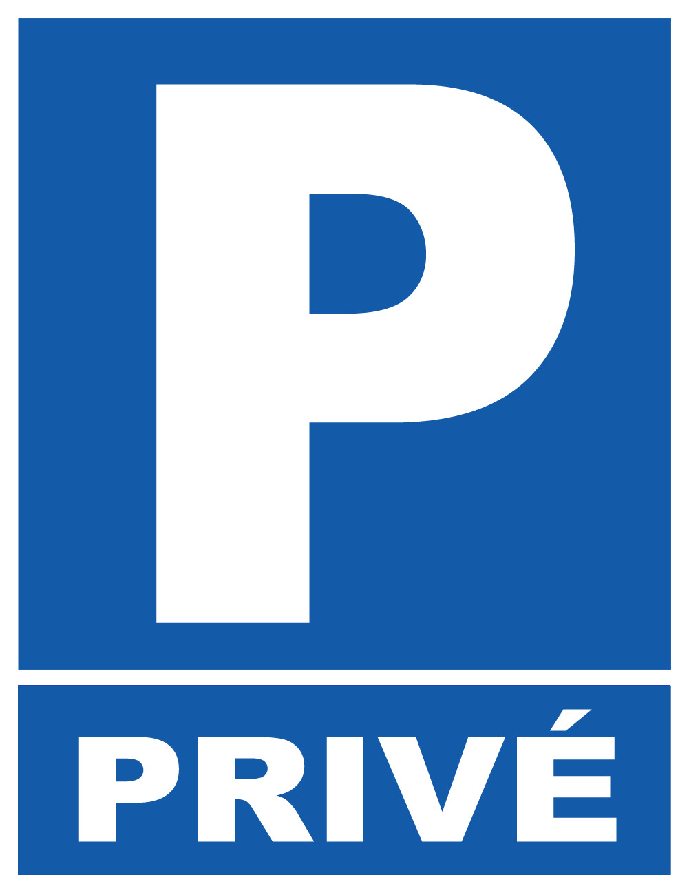 Parking privé classique - 21x27cm - Sticker/autocollant