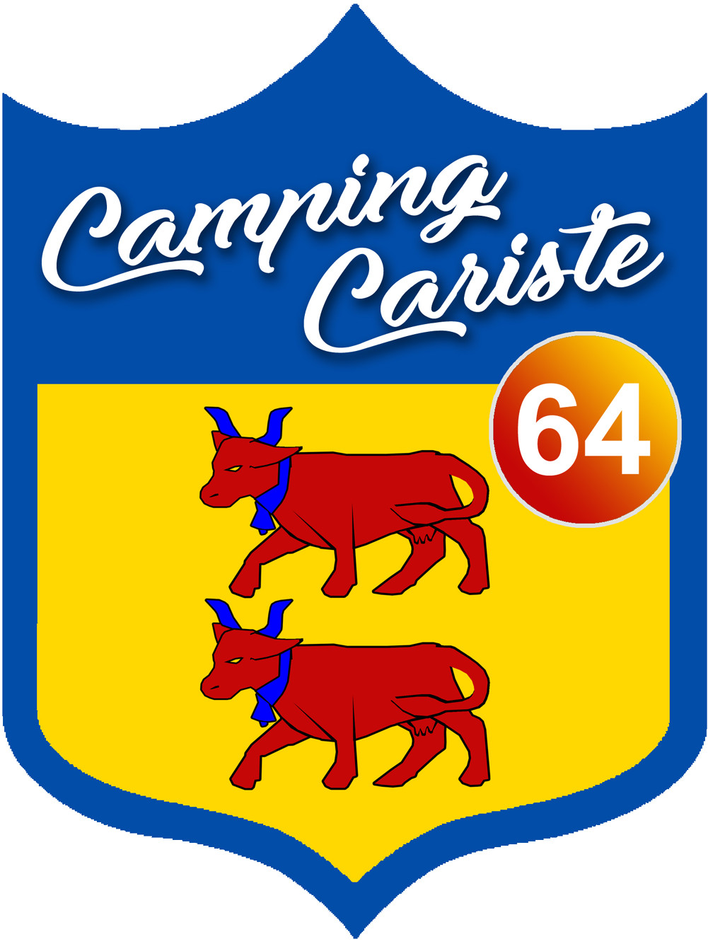 campingcariste Béarnais 64 - 15x20cm - Sticker/autocollant