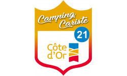 Campingcariste Côte d'or 21 - 20x15cm - Sticker/autocollant