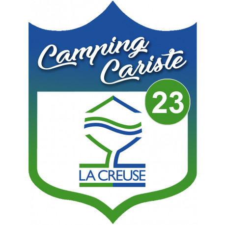 Campingcariste Creuse 23 - 20x15cm - Sticker/autocollant