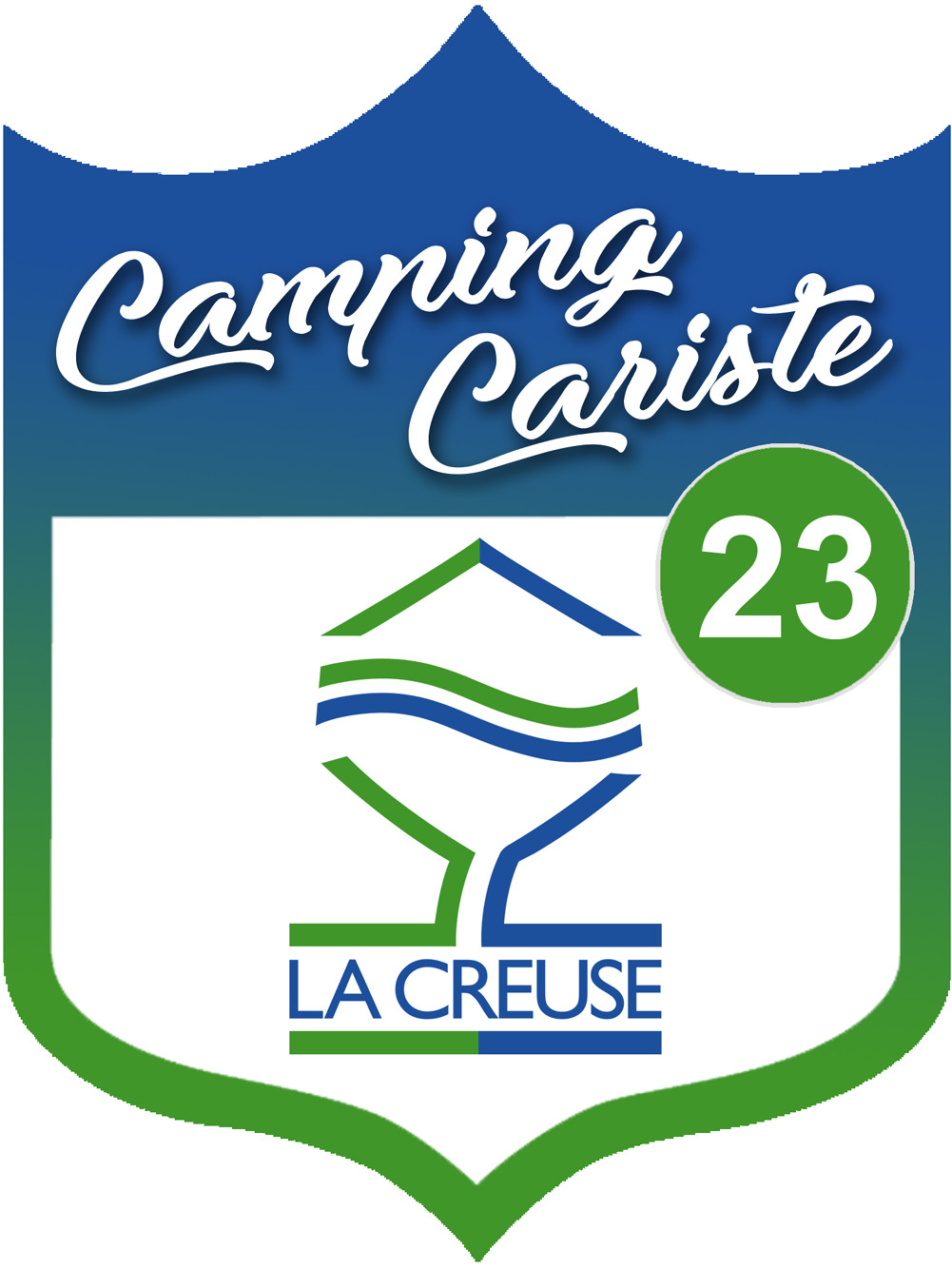 Campingcariste Creuse 23 - 20x15cm - Sticker/autocollant