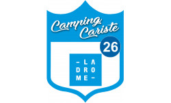 Campingcariste Drome 26 - 20x15cm - Sticker/autocollant