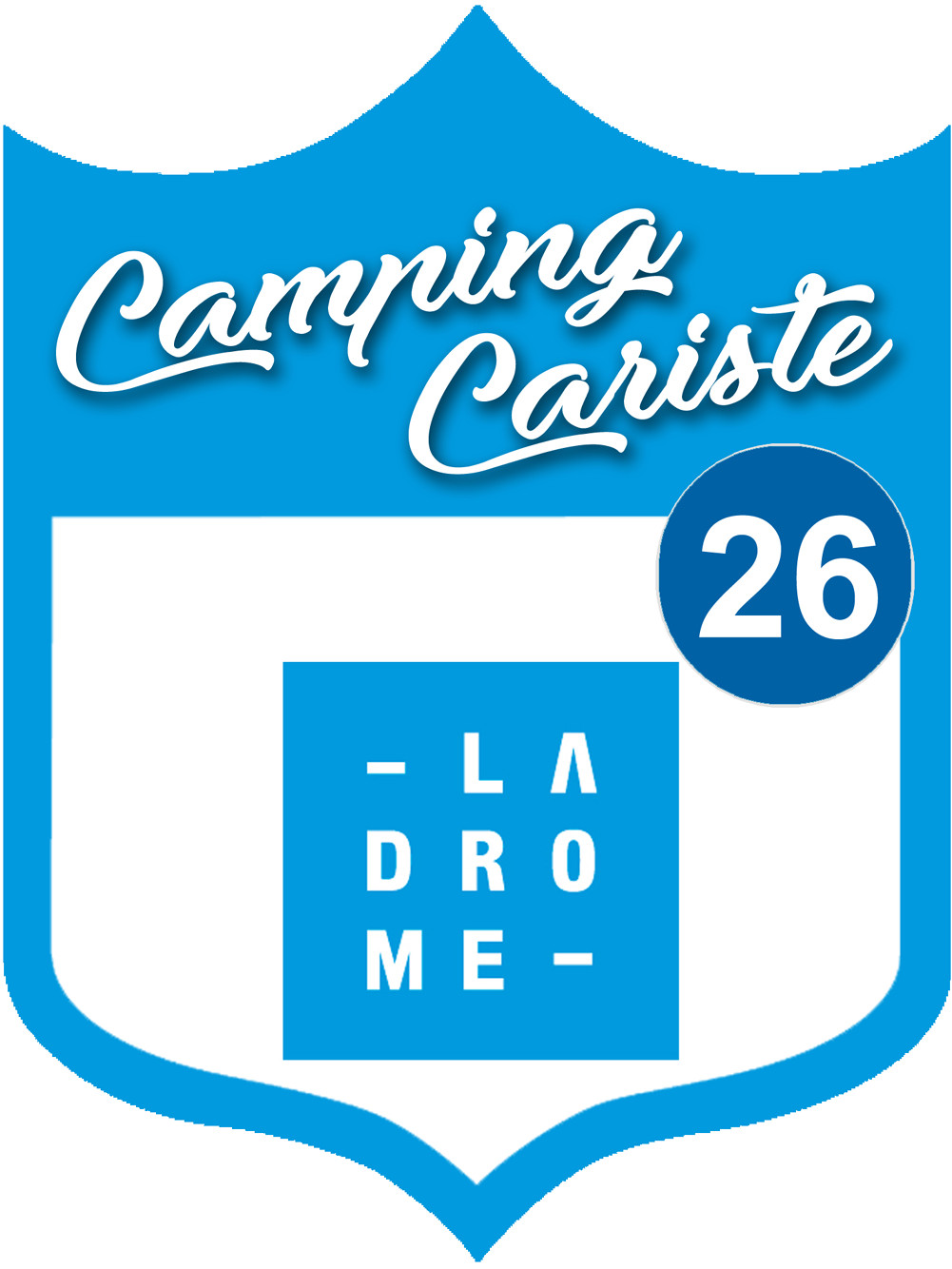 Campingcariste Drome 26 - 20x15cm - Sticker/autocollant