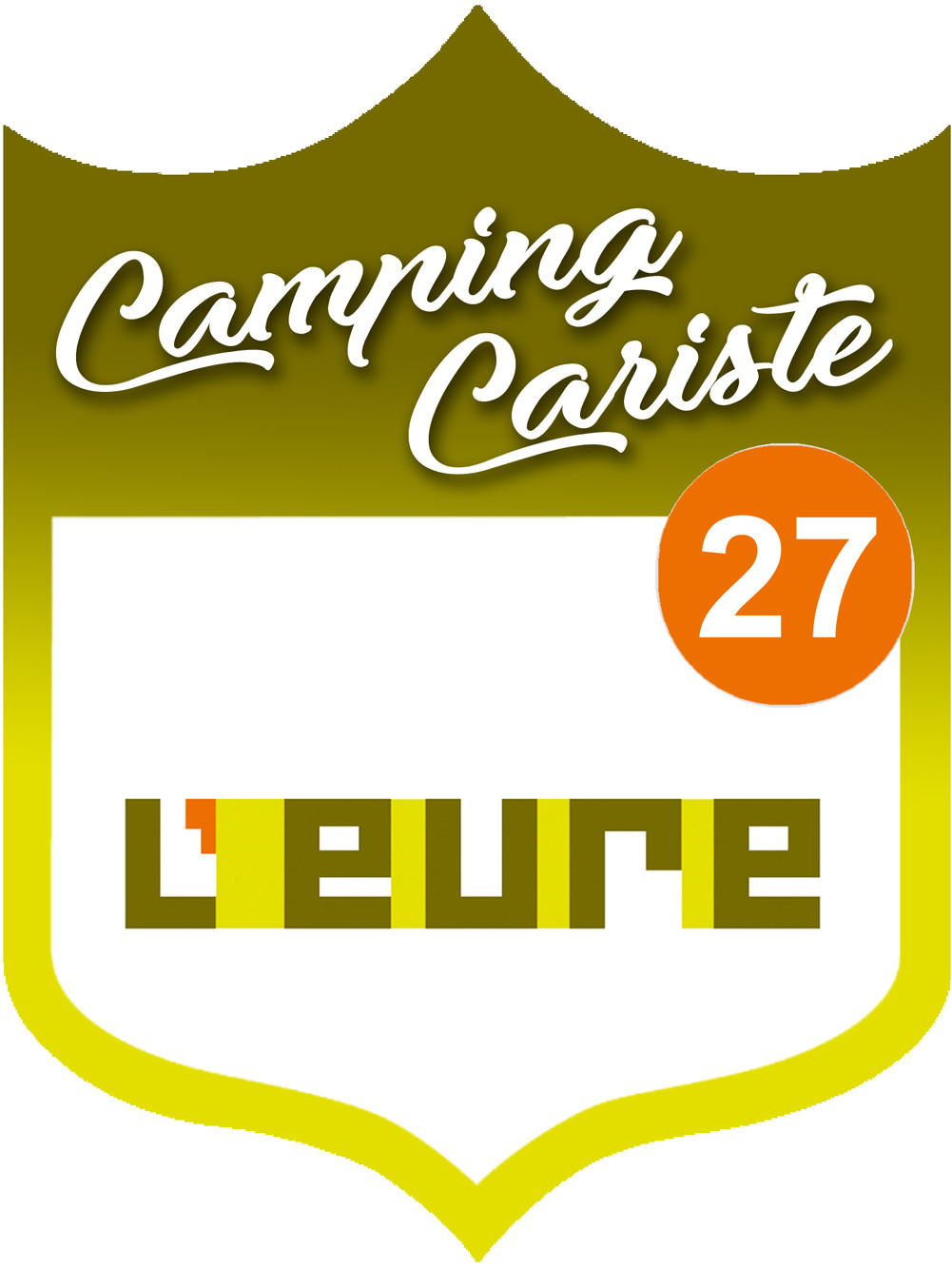 Campingcariste l'Eure 27 - 20x15cm - Sticker/autocollant