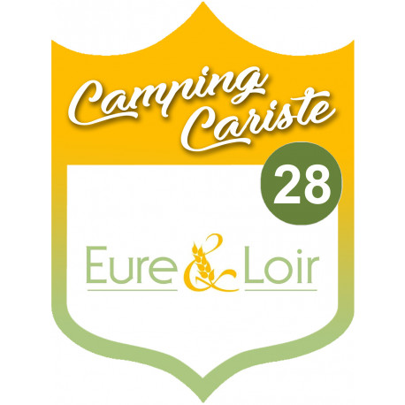 Campingcariste l'Eure et Loir 28 - 20x15cm - Sticker/autocollant