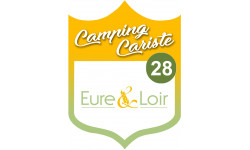 campingcariste l'Eure et Loir 28 - 10x7.5cm - Sticker/autocollant