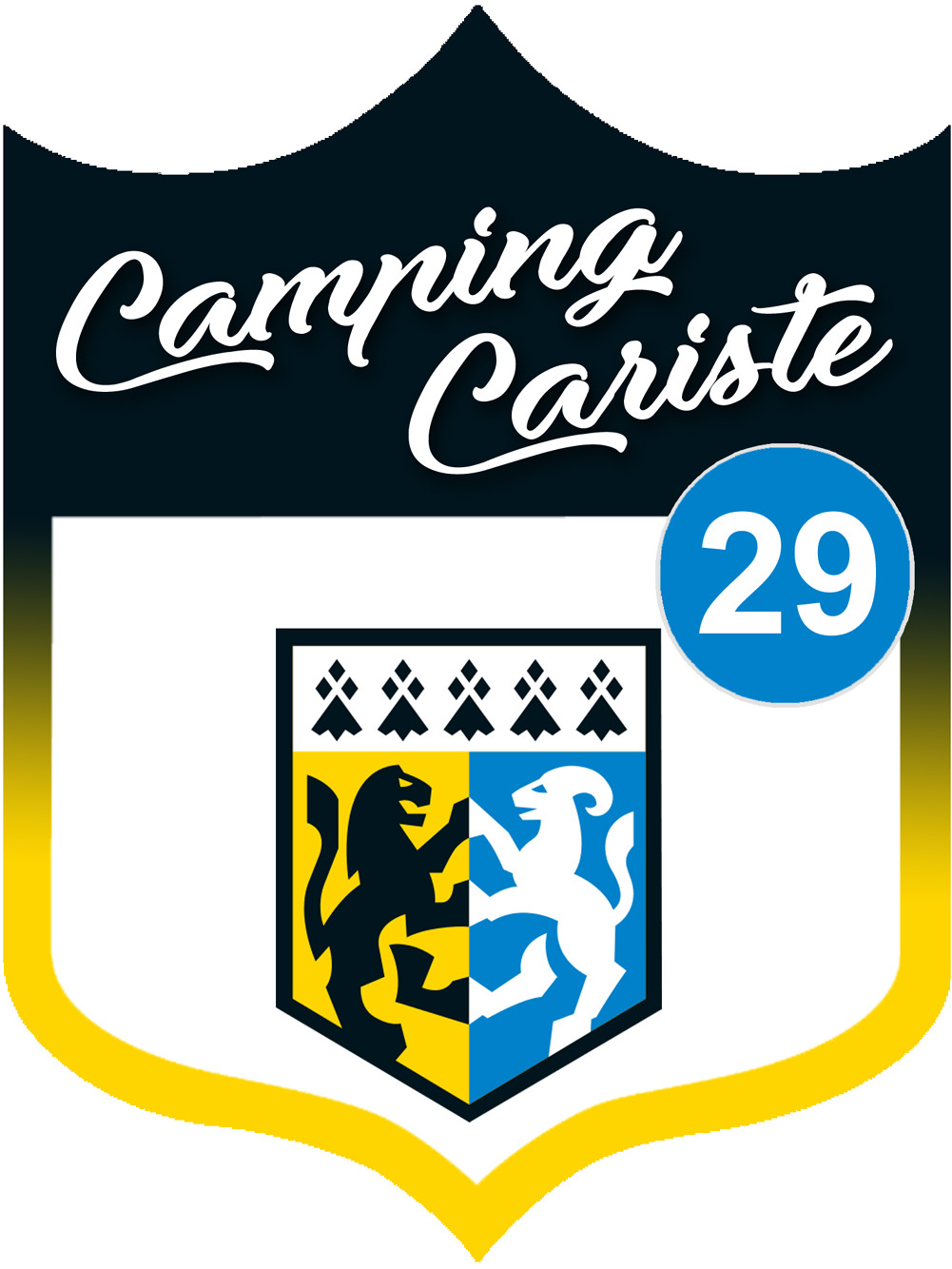 Campingcariste Finistère 29 - 20x15cm - Sticker/autocollant