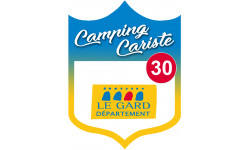 Campingcariste le Gard 30 - 20x15cm - Sticker/autocollant