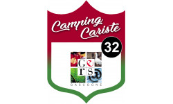 Campingcariste Gers 32 - 10x7.5cm - Sticker/autocollant