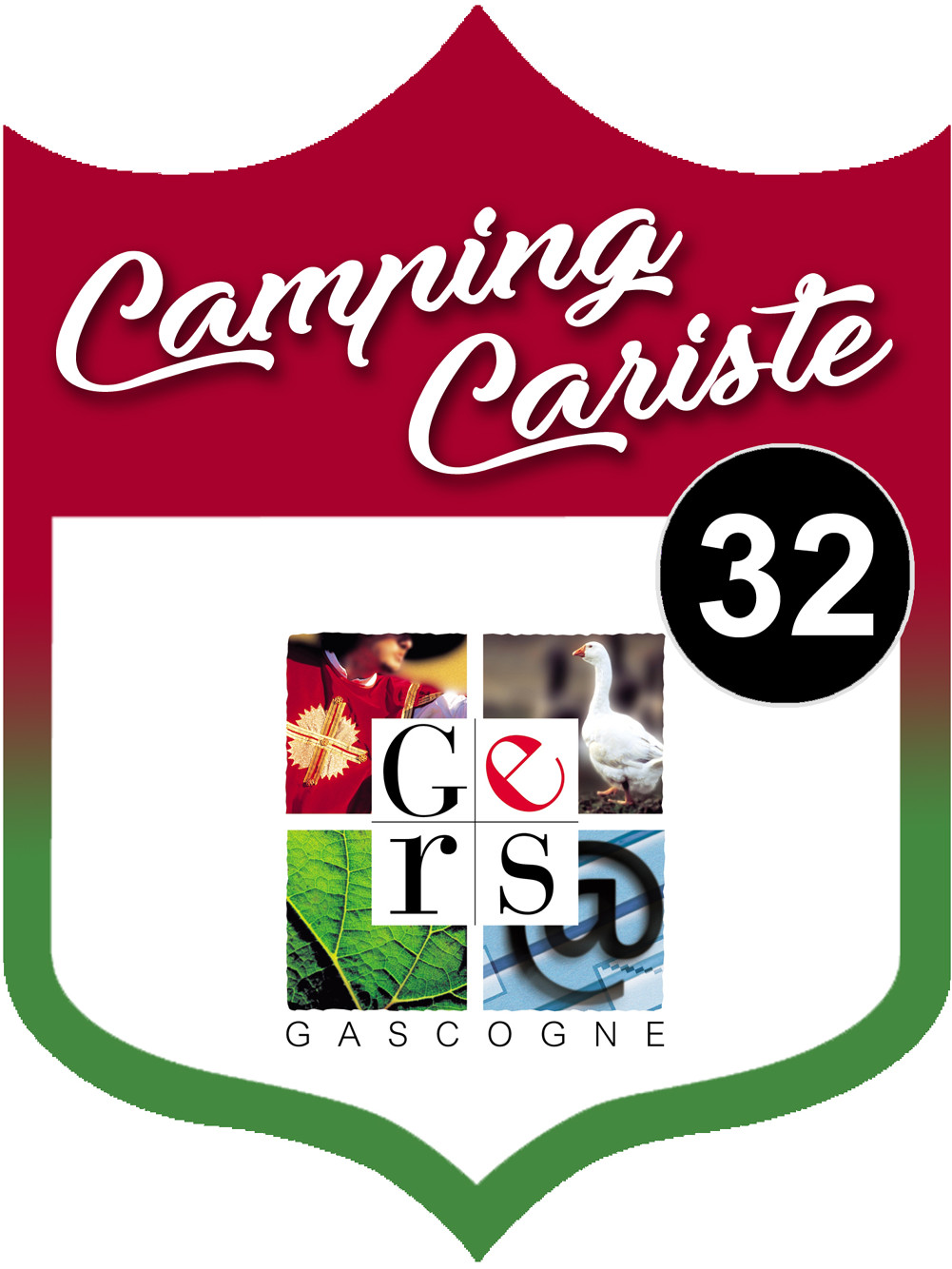 Campingcariste Gers 32 - 10x7.5cm - Sticker/autocollant