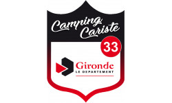 campingcariste Gironde 33 - 20x15cm - Sticker/autocollant