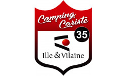 campingcariste Ille et Vilaine 35 - 15x11.2cm - Sticker/autocollant