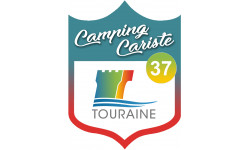 campingcariste Touraine 37 - 20x15cm - Sticker/autocollant