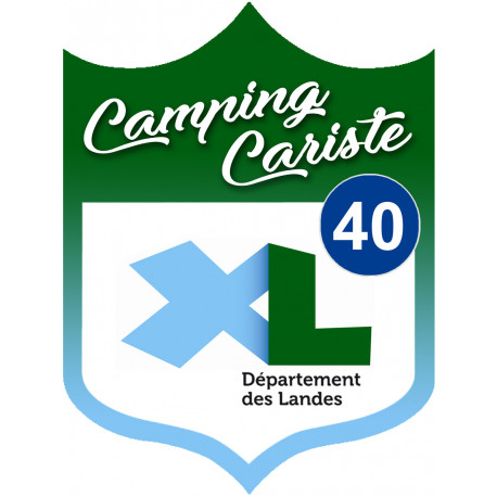 Campingcariste Landes 40 - 20x15cm - Sticker/autocollant